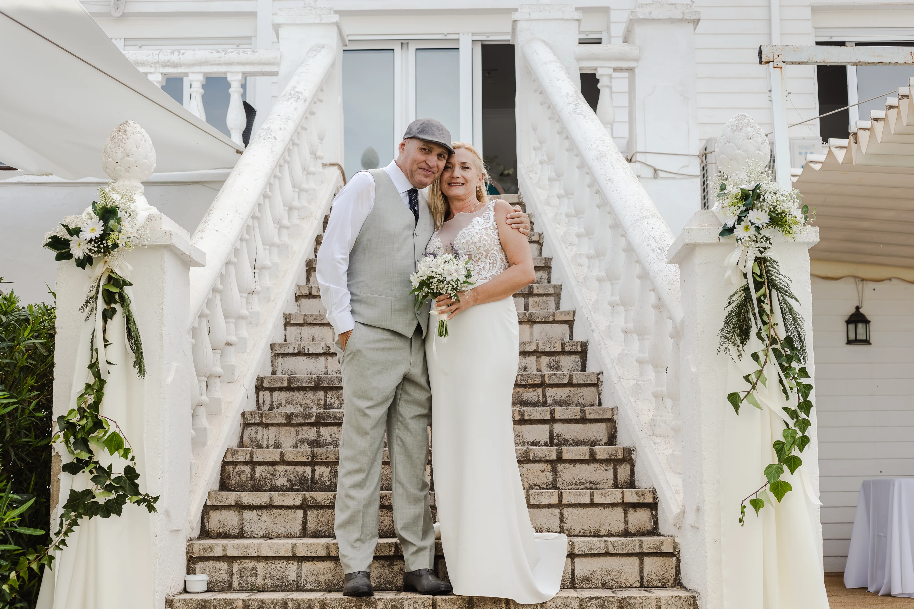 Maricarmen y Jose el día de su boda en Málaga